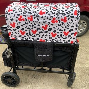 Wonderfold W4Luxe full Mickey Mouse and Cheetah canopy.